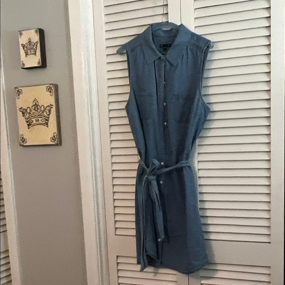 Denim sleeveless dress
